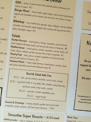 lunch at Karma Foods in Brewster