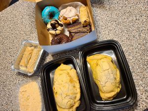Delivery order at Jennifer Lee's Gourmet Bakery in Boston