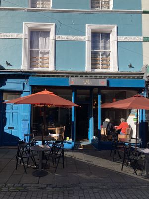The front of the place  at Wal Restauraunt in Caernarfon