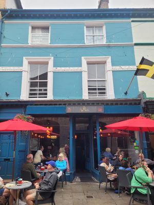 Wal Outside at Wal Restauraunt in Caernarfon