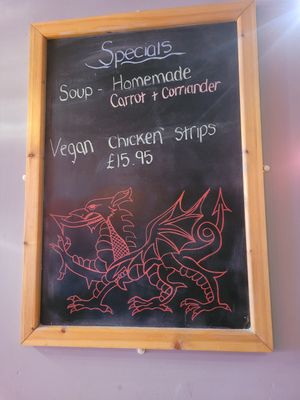 Specials at Wal Restauraunt in Caernarfon