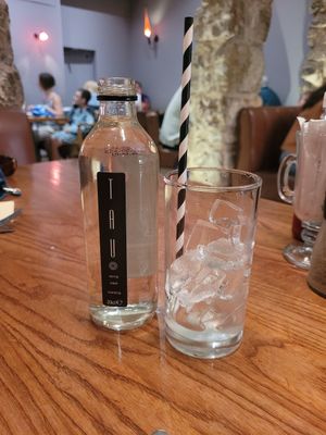Sparkling Water at Wal Restauraunt in Caernarfon