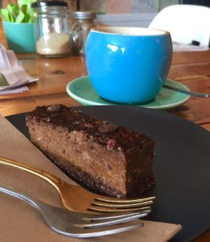 Raw coffee cake at The Storehouse in Mount Evelyn