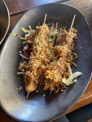 Chicken with peanut sauce  at Chay Umi in Berlin