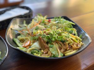 Fantastic udon with seitan at Chay Umi in Berlin