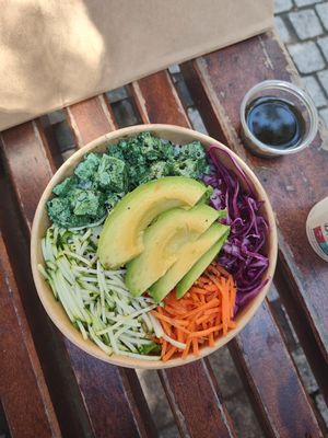 Poke Bowl at Bali Bowls in Biarritz