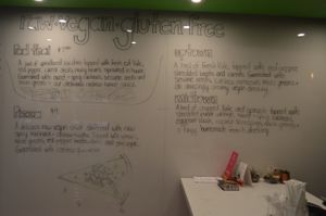 Food menu at Refuel Juicery. at Refuel Juicery - Midtown in Toronto