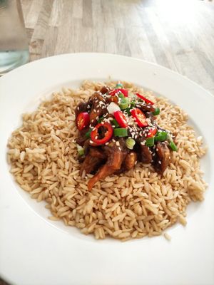 Mushroom fusion at The Cornish Vegan in Truro