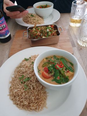 Thai curry at The Cornish Vegan in Truro