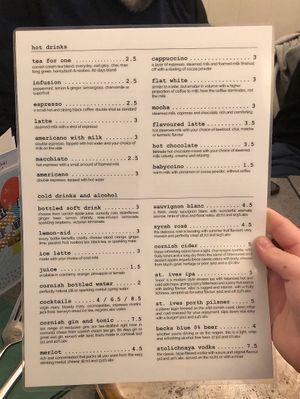 Menu Page 2 at The Cornish Vegan in Truro