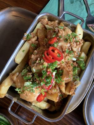 Poutine  at The Cornish Vegan in Truro