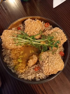 Tofu Katsu at The Cornish Vegan in Truro