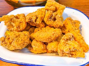 Ridiculously tasty cauliflower bites at The Cornish Vegan at The Cornish Vegan in Truro