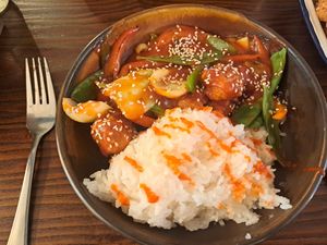 Sweet and sour Tofu at The Cornish Vegan in Truro
