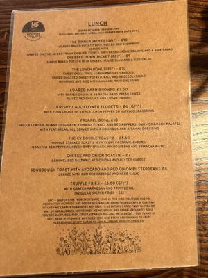 Luscious lunch  at The Cornish Vegan in Truro