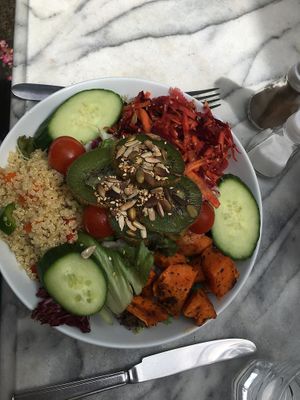 buddha bowl at The Cornish Vegan in Truro