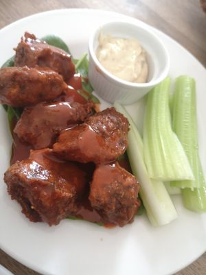 Buffalo "chicken" at The Cornish Vegan in Truro