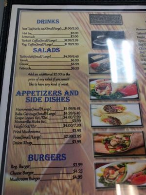 Menu  at Waffa and Mikes in Jacksonville