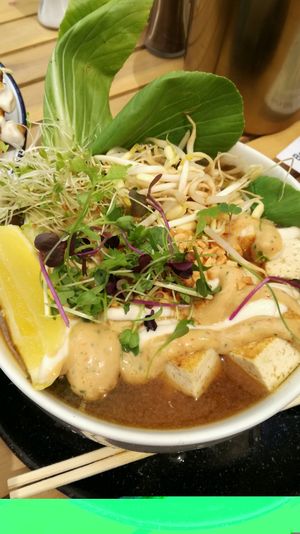 miso noodle bowl with tofu was amazing at Wild One Wholefoods Eatery  in Mount Maunganui