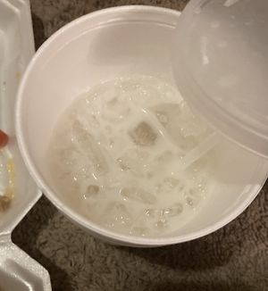 Horchata at El Palote Panaderia in Dallas