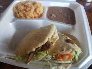 Steak Gorditas Plate at El Palote Panaderia in Dallas