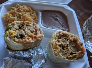 Flaurito Plate at El Palote Panaderia in Dallas