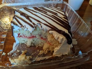 Tres leche cake at El Palote Panaderia in Dallas