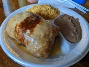 Chimi Plate at El Palote Panaderia in Dallas