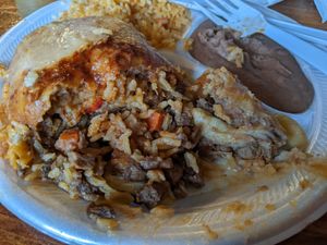Chimi Plate at El Palote Panaderia in Dallas