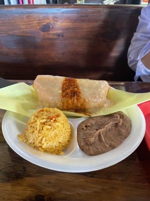 Giant chimichanga!  at El Palote Panaderia in Dallas