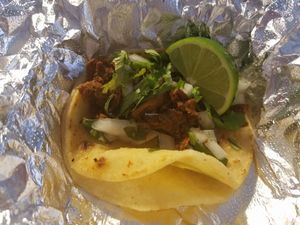 Taco al Pastor  at El Palote Panaderia in Dallas