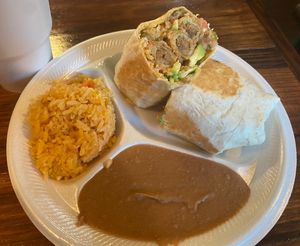 Flaurito plate   at El Palote Panaderia in Dallas