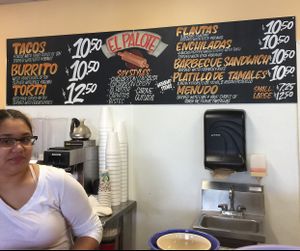El menu at El Palote Panaderia in Dallas