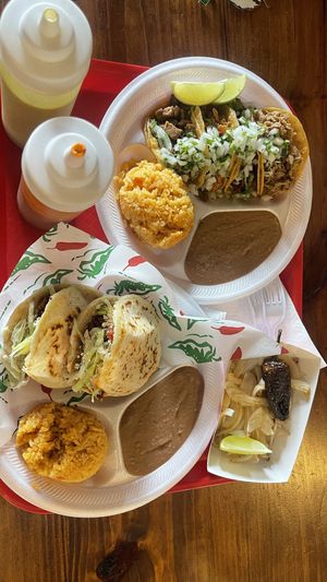 Tacos y gorditas   at El Palote Panaderia in Dallas