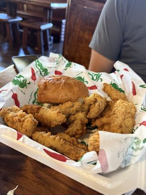 “Chicken” fingers  at El Palote Panaderia in Dallas