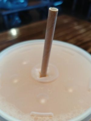 Paper straws yay! at El Palote Panaderia in Dallas