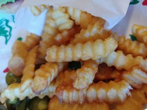 Fries at El Palote Panaderia in Dallas