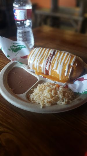 Chimichanga at El Palote Panaderia in Dallas