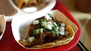 Chicharron Taco at El Palote Panaderia in Dallas