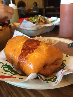 Chimichanga at El Palote Panaderia in Dallas