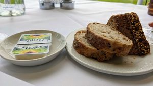 Bread & vegan margarine at The Sun Terrace in Morecambe
