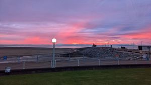 Morecambe Bay at The Sun Terrace in Morecambe