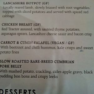 Vegan Option at The Borough Pub in Lancaster