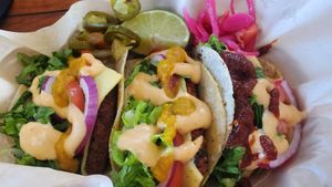 Tacos Ahumado at Mango y Chile in Bacalar