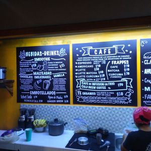 Menu part 2/2 at Mango y Chile in Bacalar