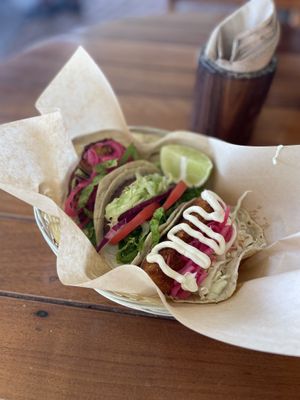 Assorted tacos. Really good!  at Mango y Chile in Bacalar