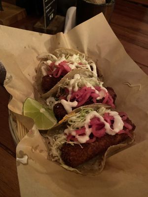 CrujiTofu Taco  at Mango y Chile in Bacalar