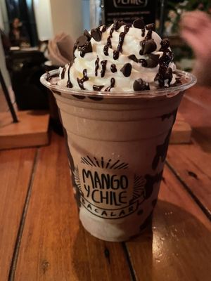 Choc shake  at Mango y Chile in Bacalar