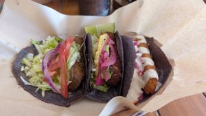 Tacos at Mango y Chile in Bacalar