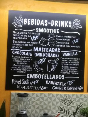 Drinks at Mango y Chile in Bacalar